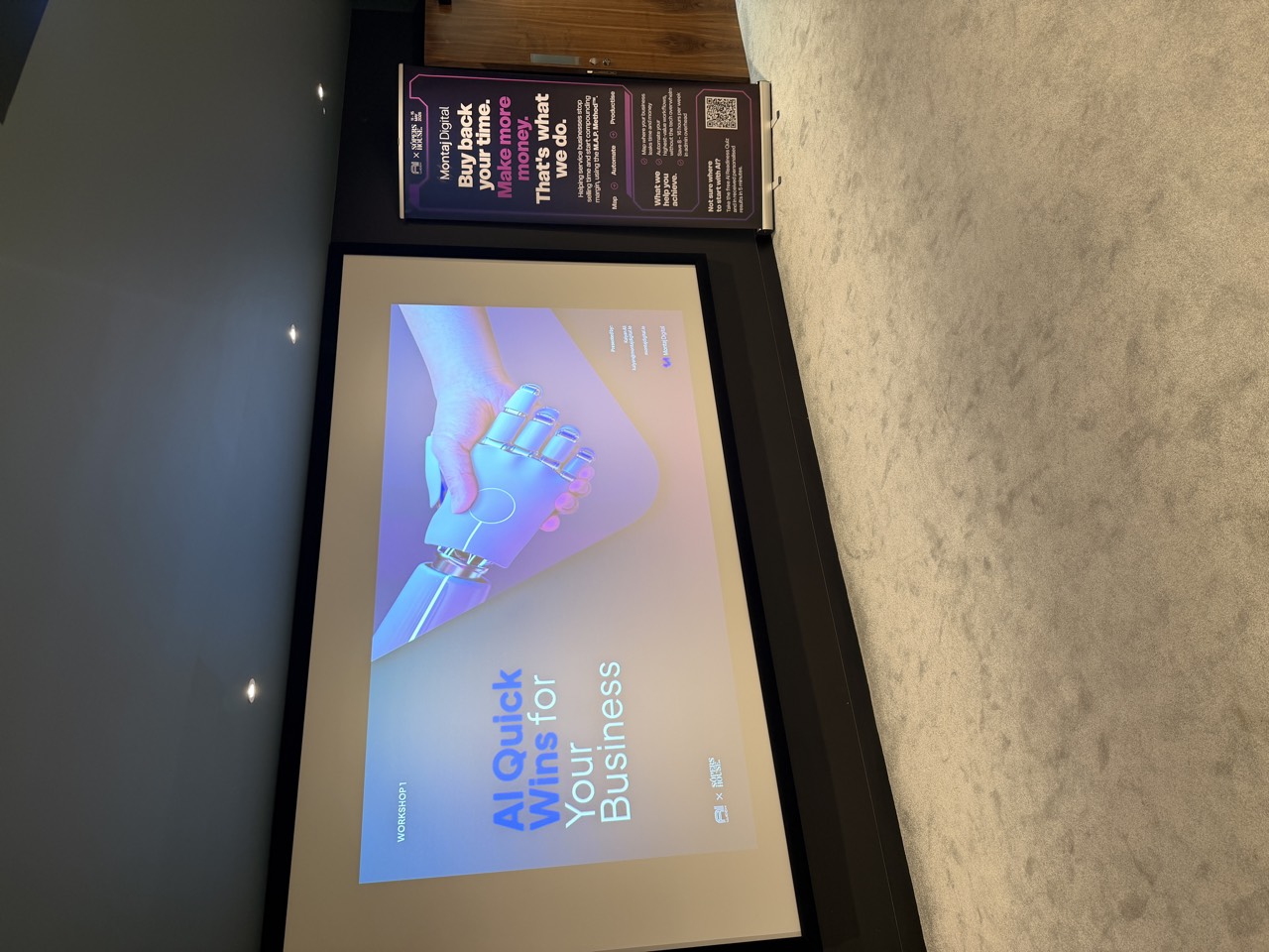AI Quick Wins workshop slide